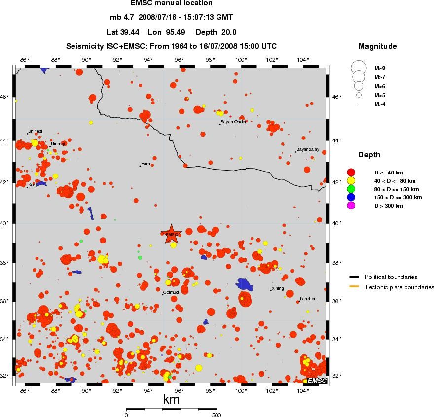 wide historical seismicity
