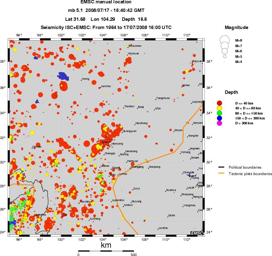 wide historical seismicity