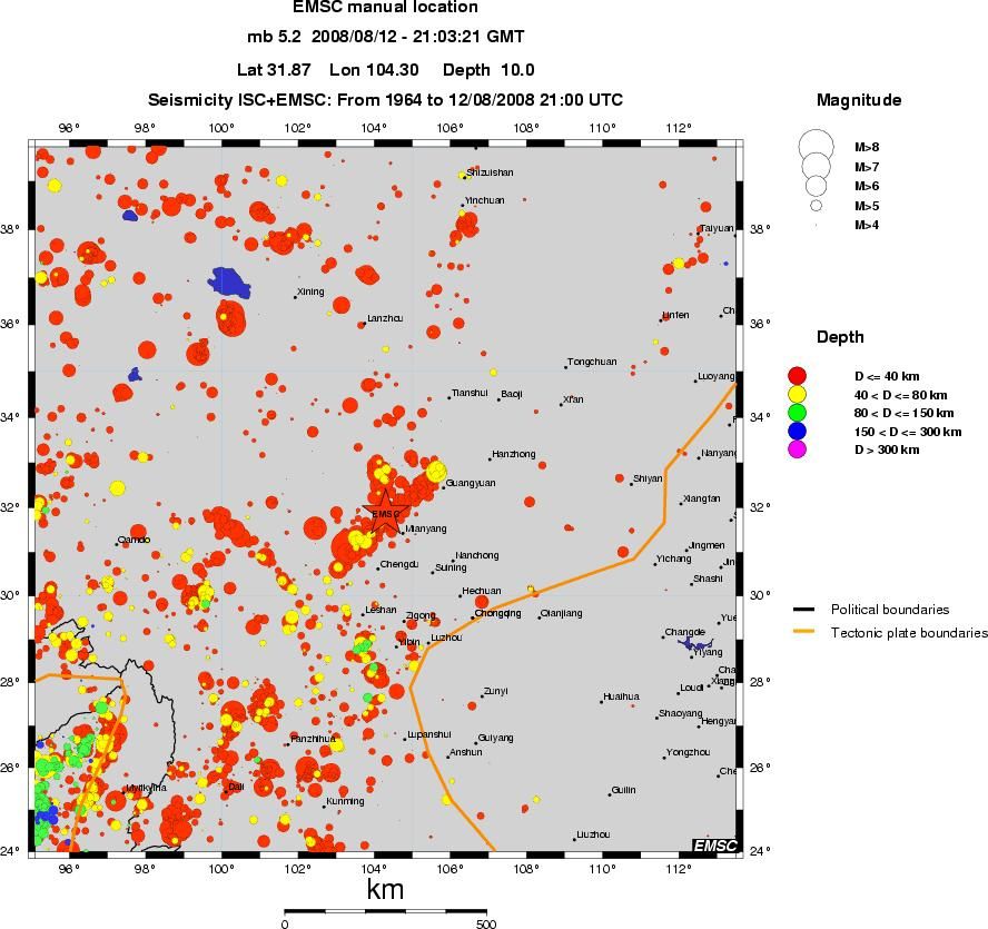 wide historical seismicity