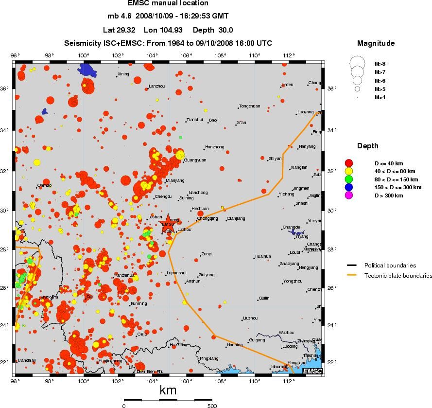 wide historical seismicity