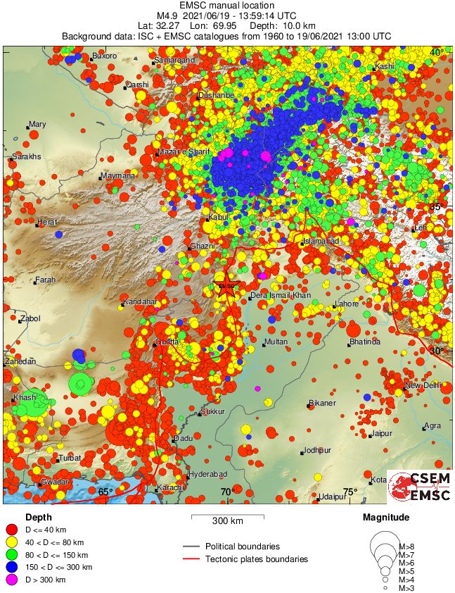 wide historical seismicity