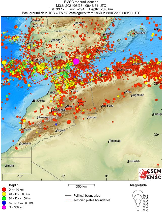 wide historical seismicity