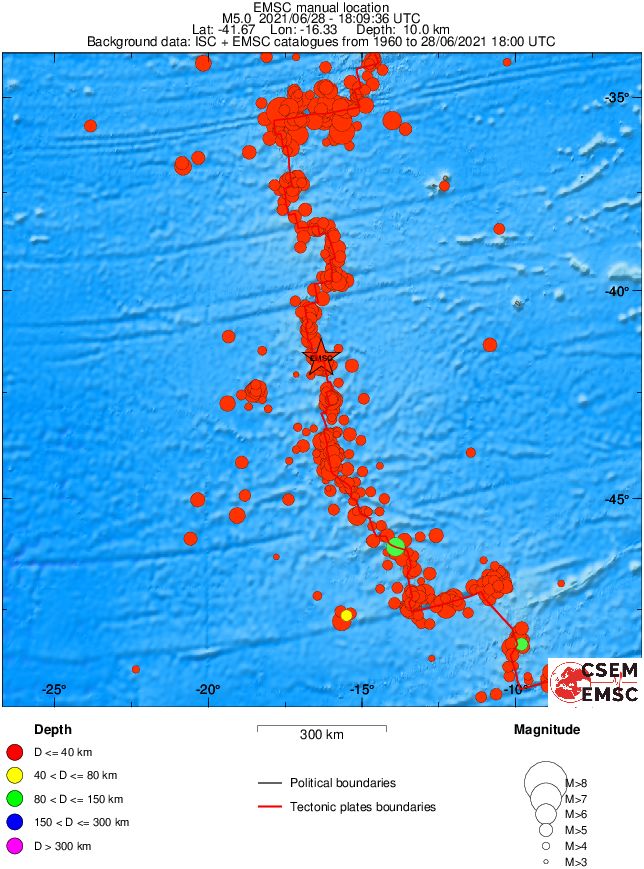 wide historical seismicity