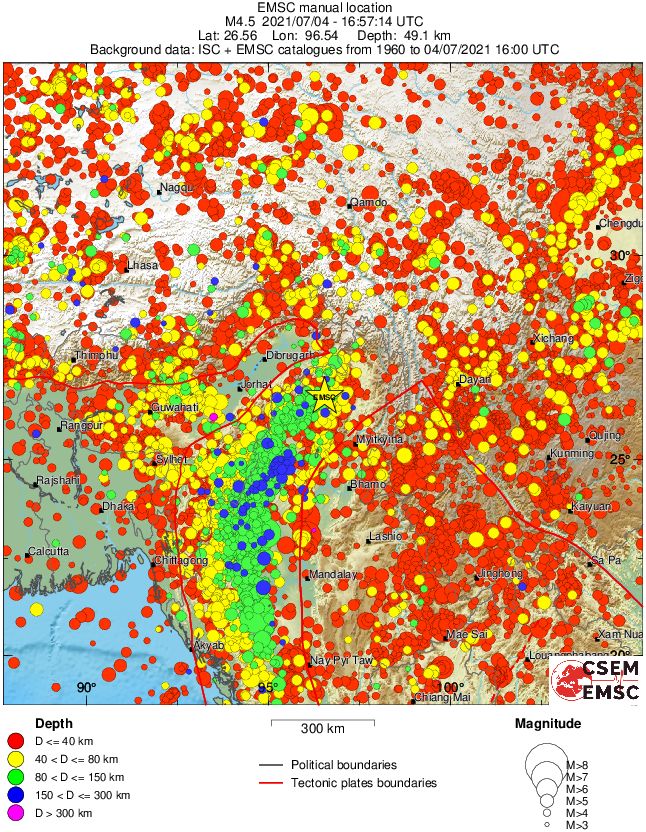 wide historical seismicity