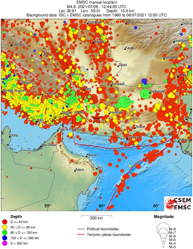 wide historical seismicity