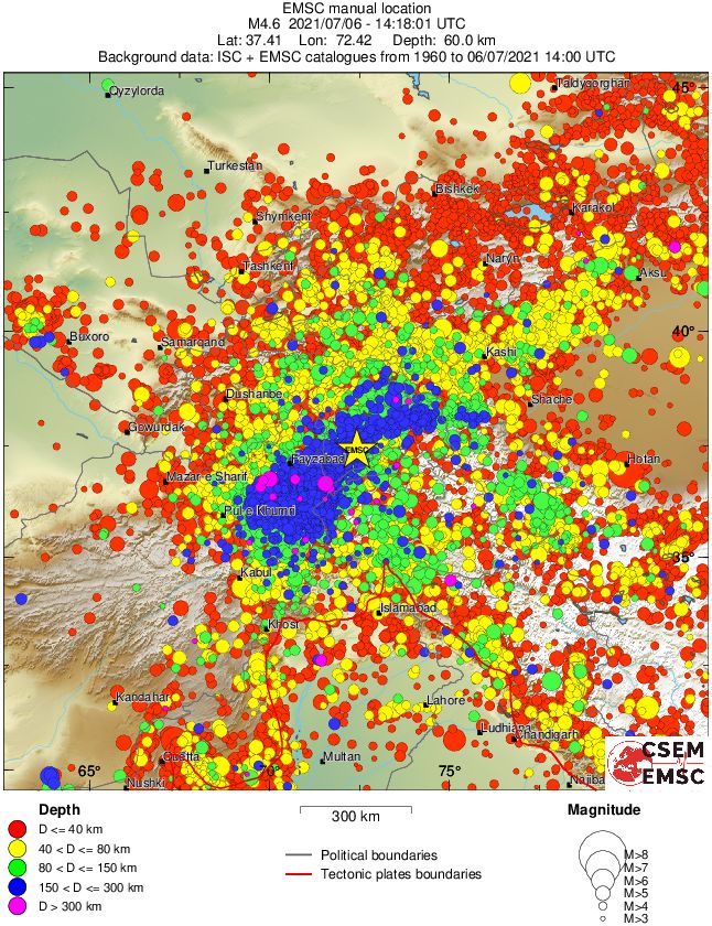 wide historical seismicity