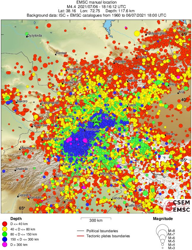 wide historical seismicity