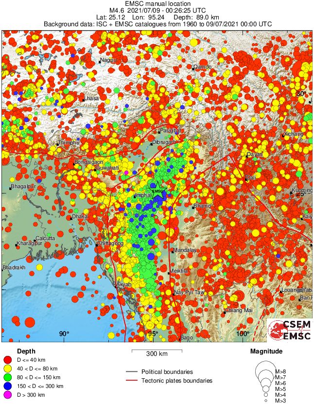 wide historical seismicity