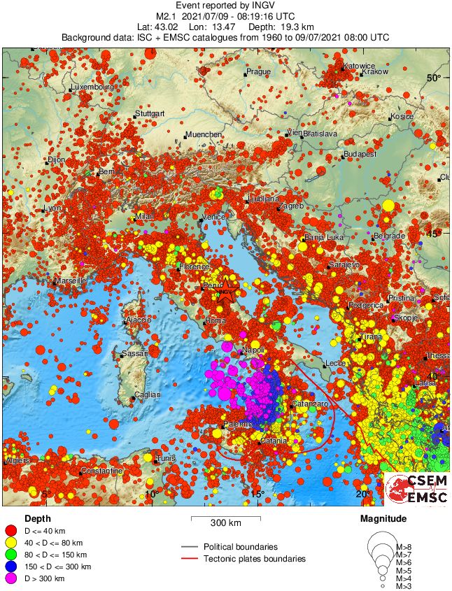 wide historical seismicity