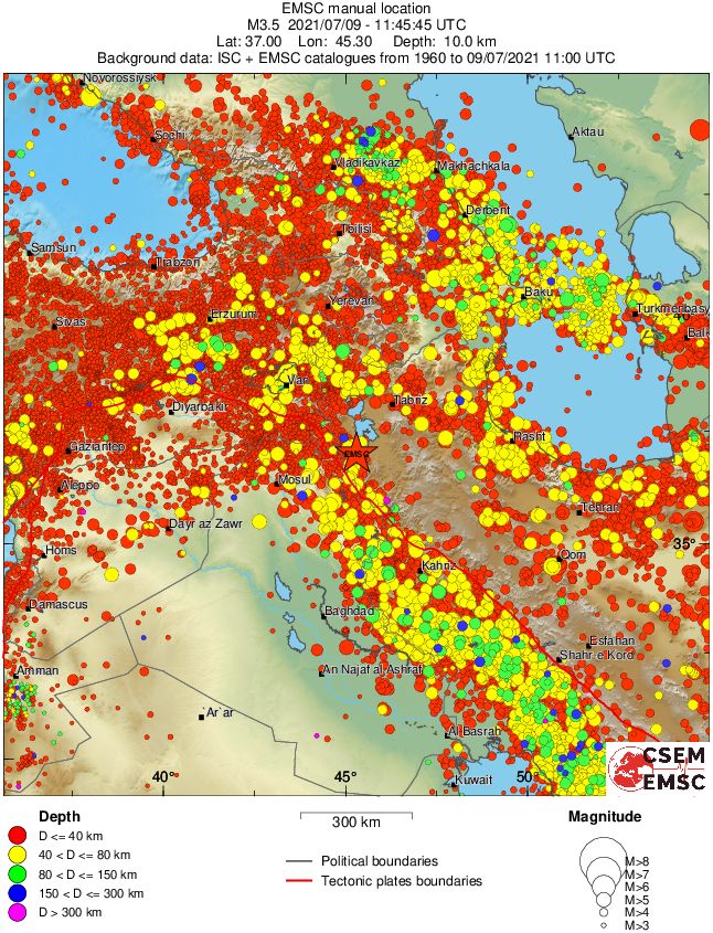 wide historical seismicity