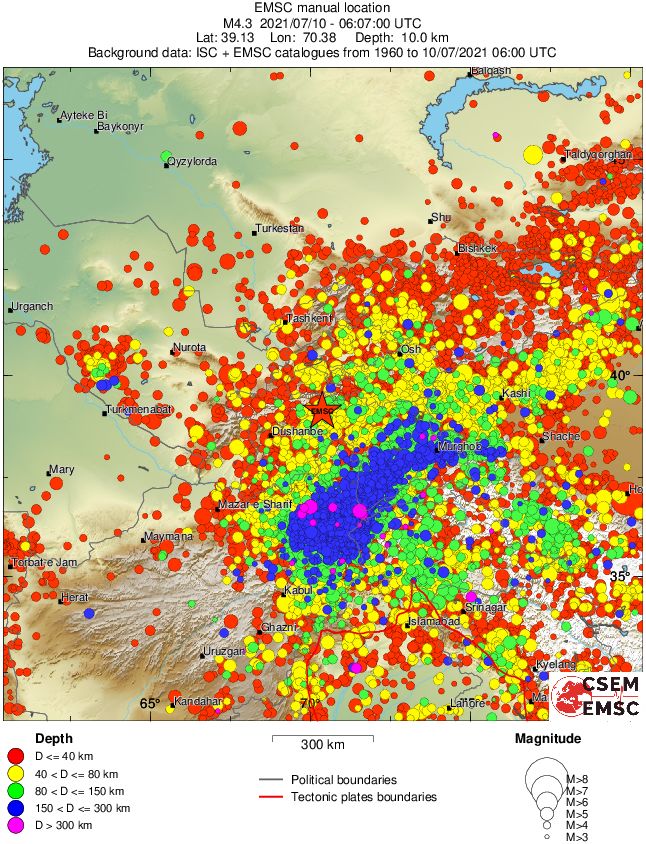 wide historical seismicity