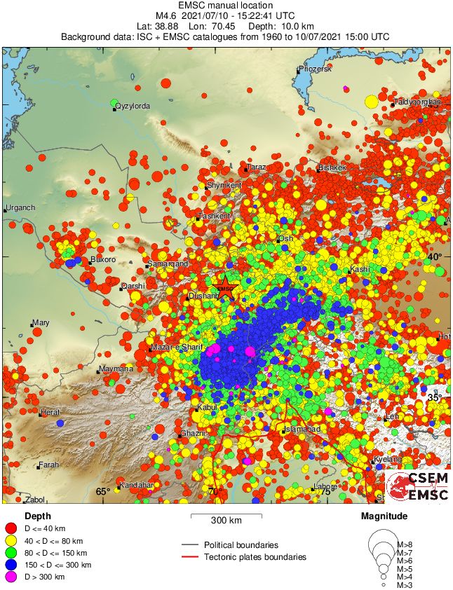 wide historical seismicity