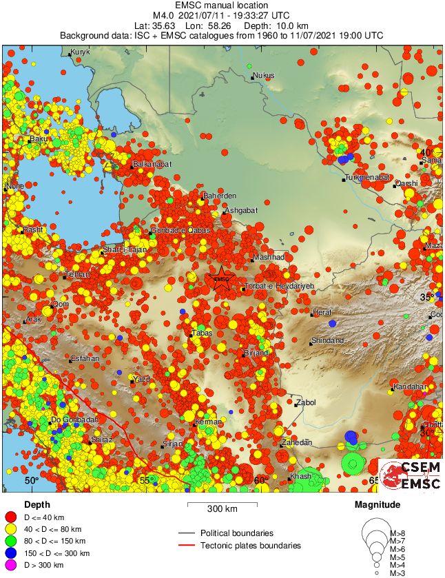 wide historical seismicity