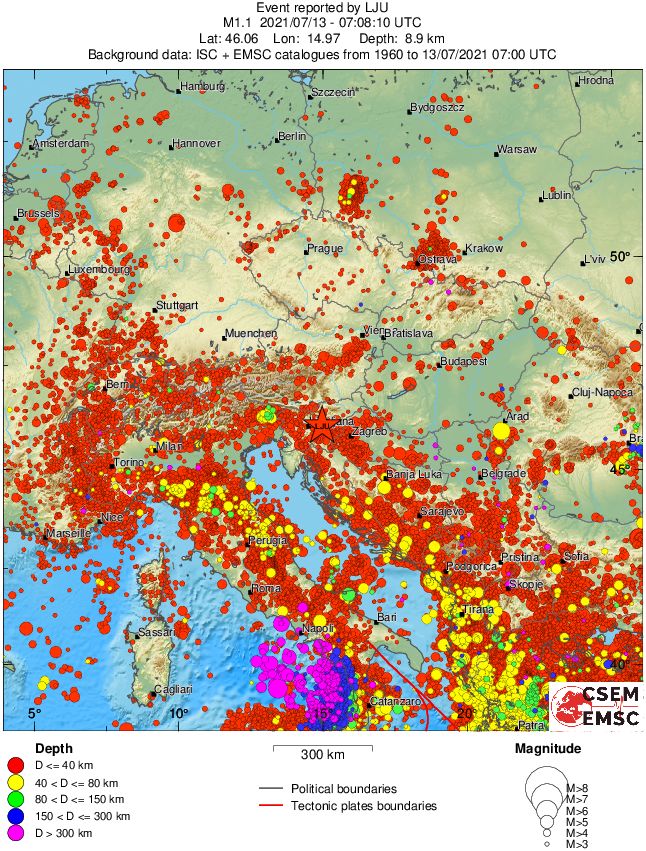 wide historical seismicity