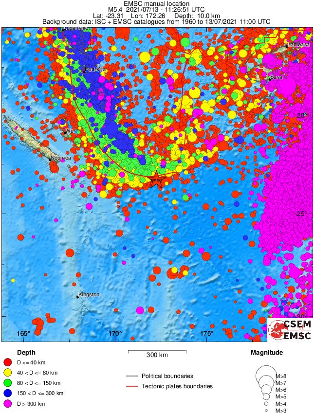 wide historical seismicity