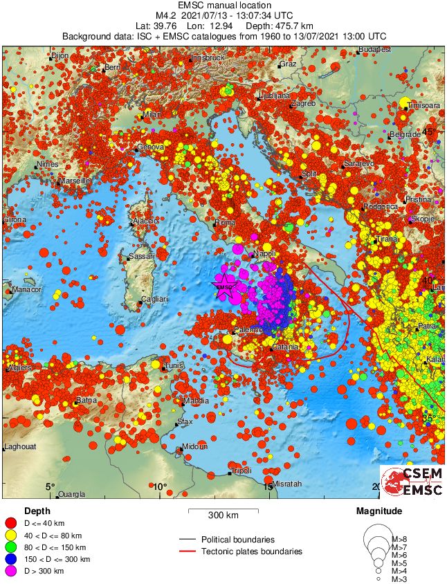 wide historical seismicity