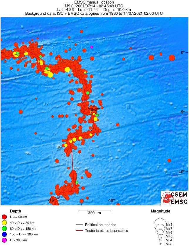 wide historical seismicity