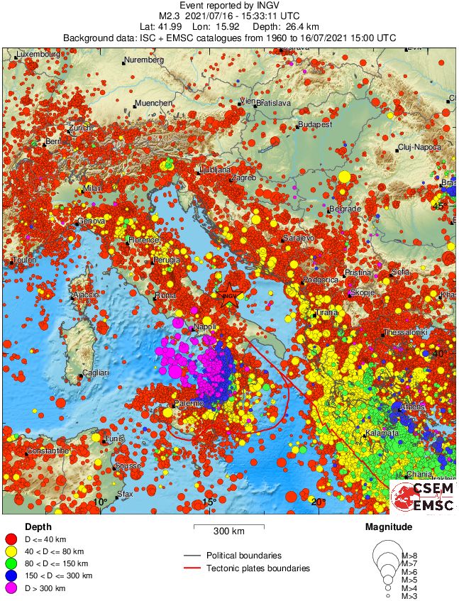 wide historical seismicity