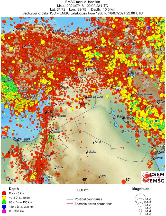 wide historical seismicity