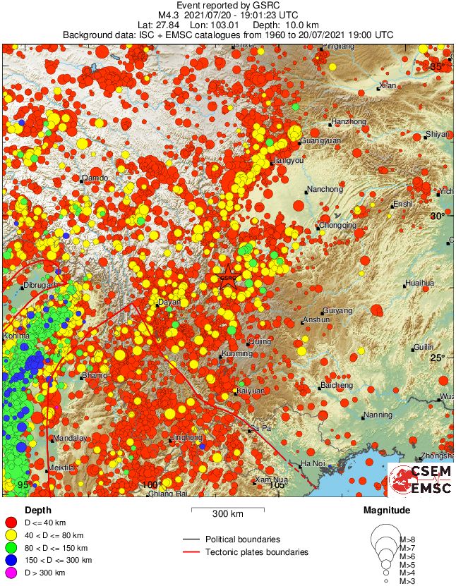 wide historical seismicity