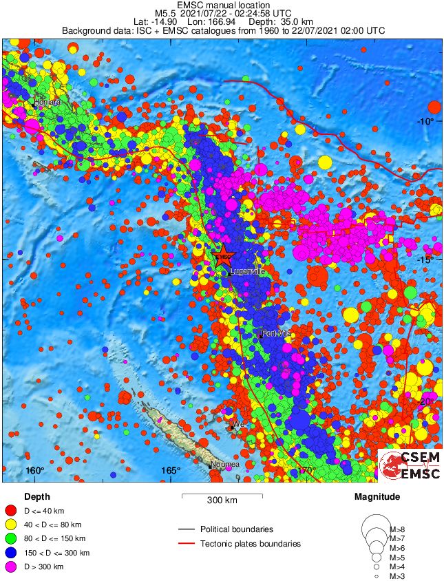 wide historical seismicity