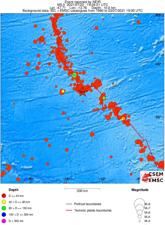 wide historical seismicity