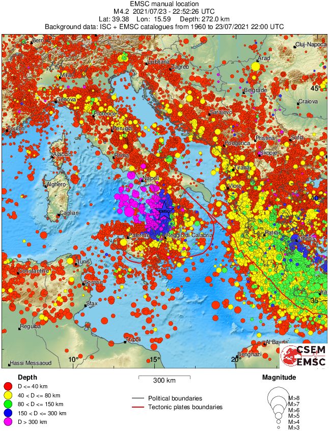 wide historical seismicity