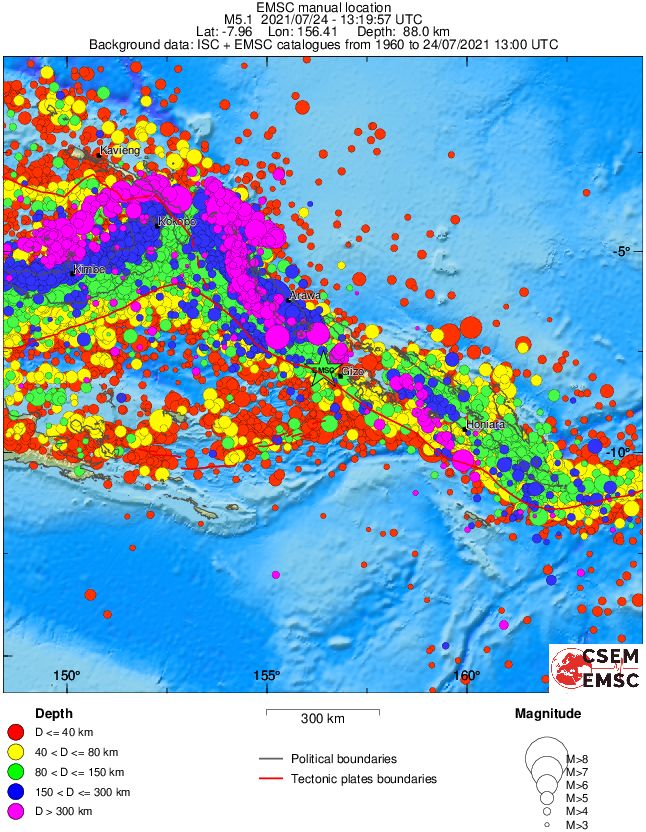 wide historical seismicity