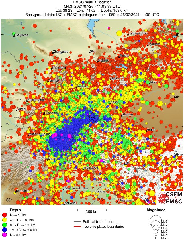 wide historical seismicity