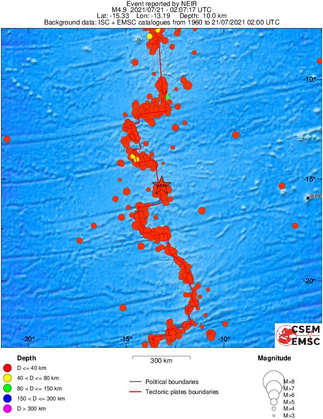 wide historical seismicity