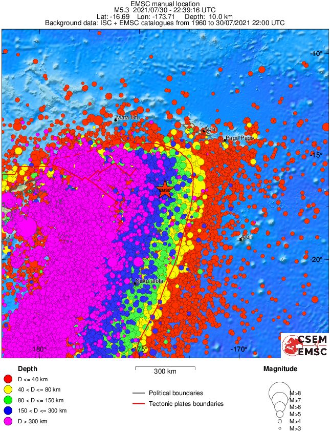 wide historical seismicity