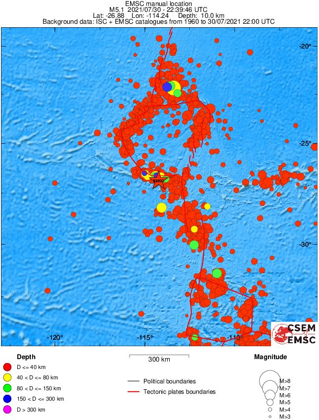 wide historical seismicity