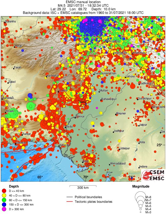 wide historical seismicity
