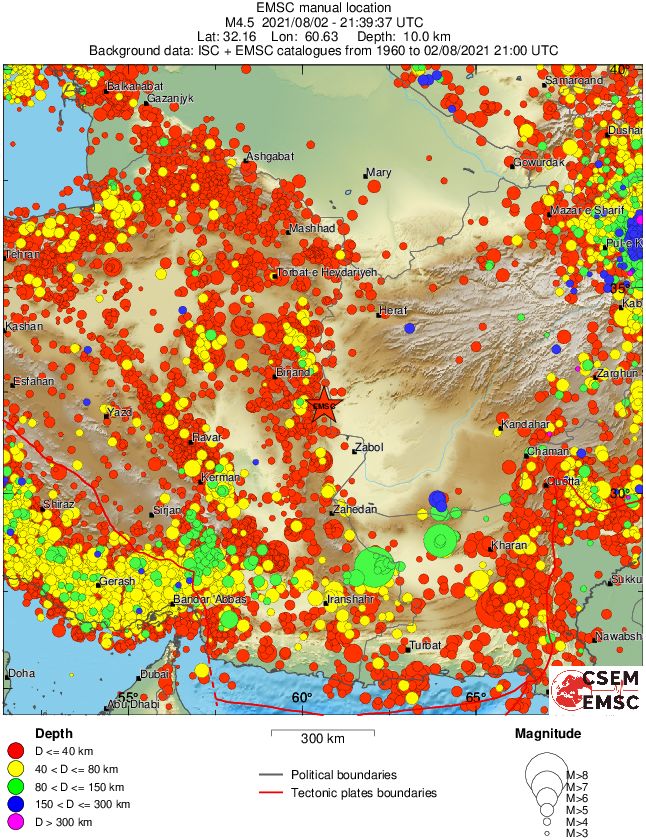 wide historical seismicity