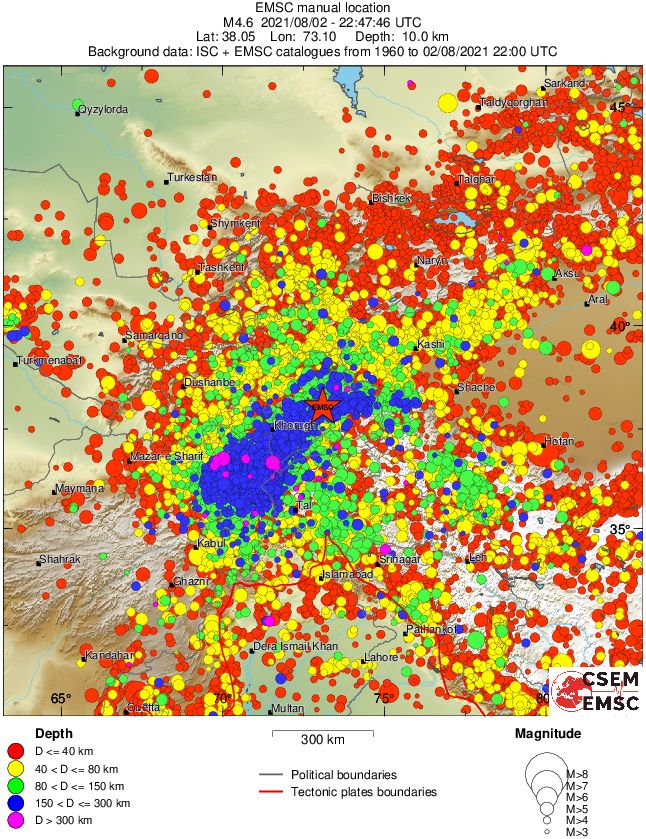wide historical seismicity