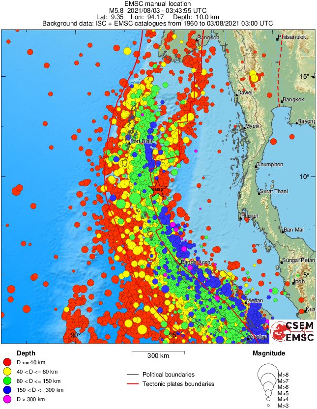 wide historical seismicity