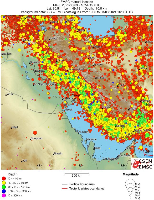 wide historical seismicity