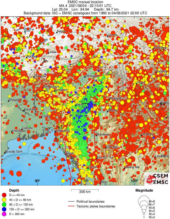 wide historical seismicity