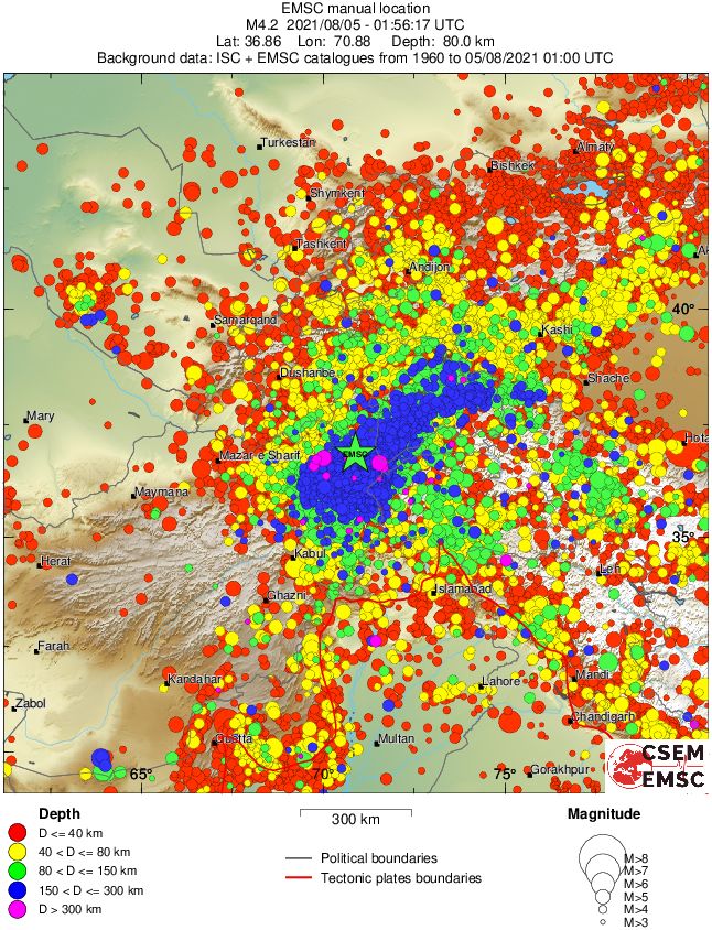 wide historical seismicity