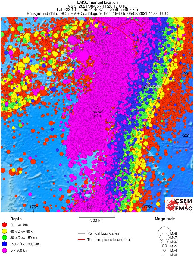 wide historical seismicity