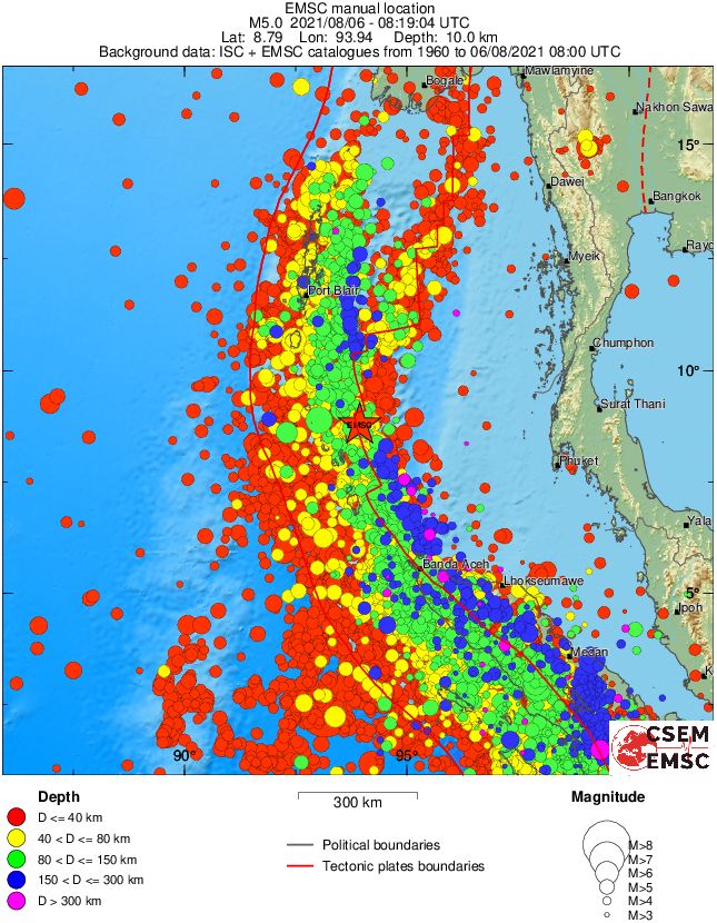 wide historical seismicity