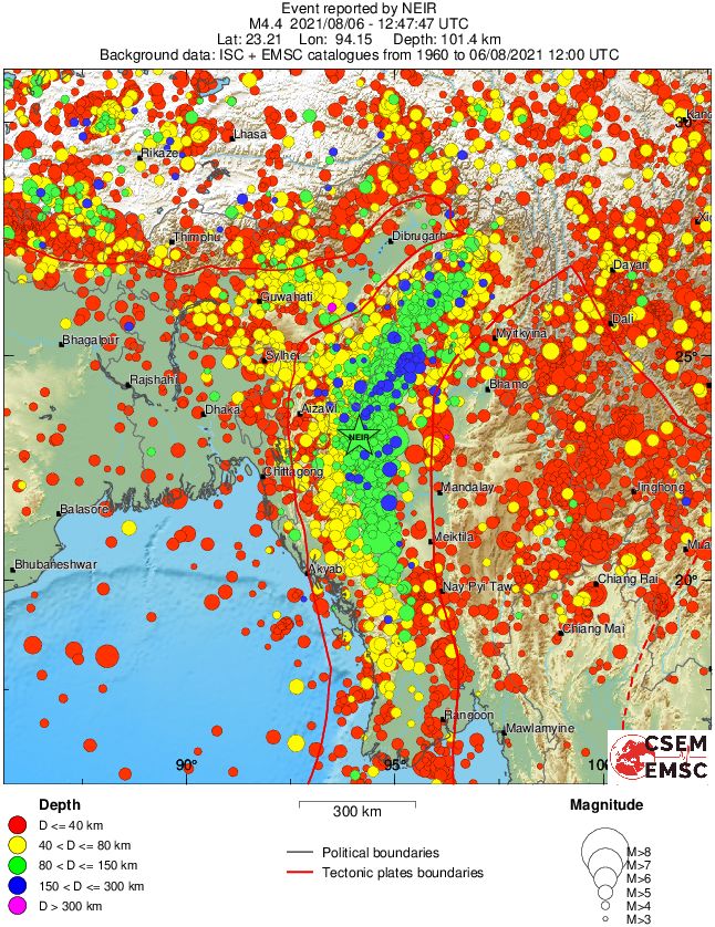 wide historical seismicity
