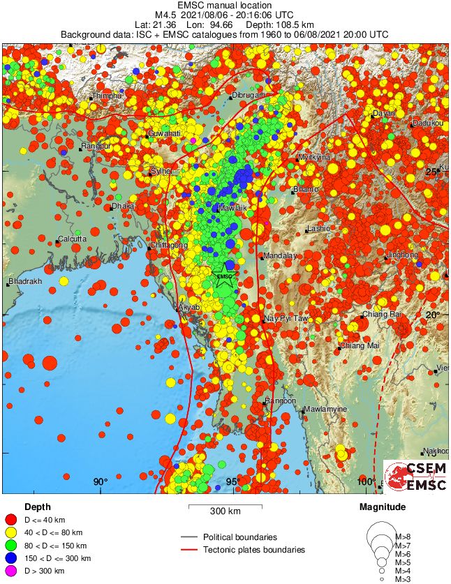 wide historical seismicity