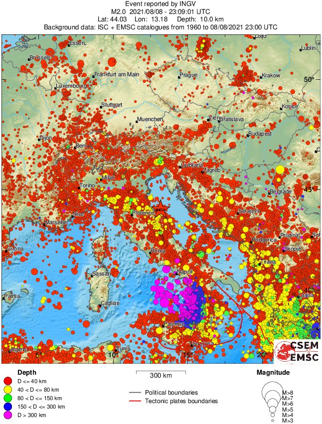 wide historical seismicity