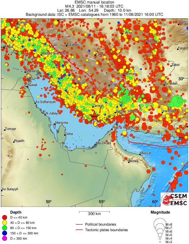 wide historical seismicity