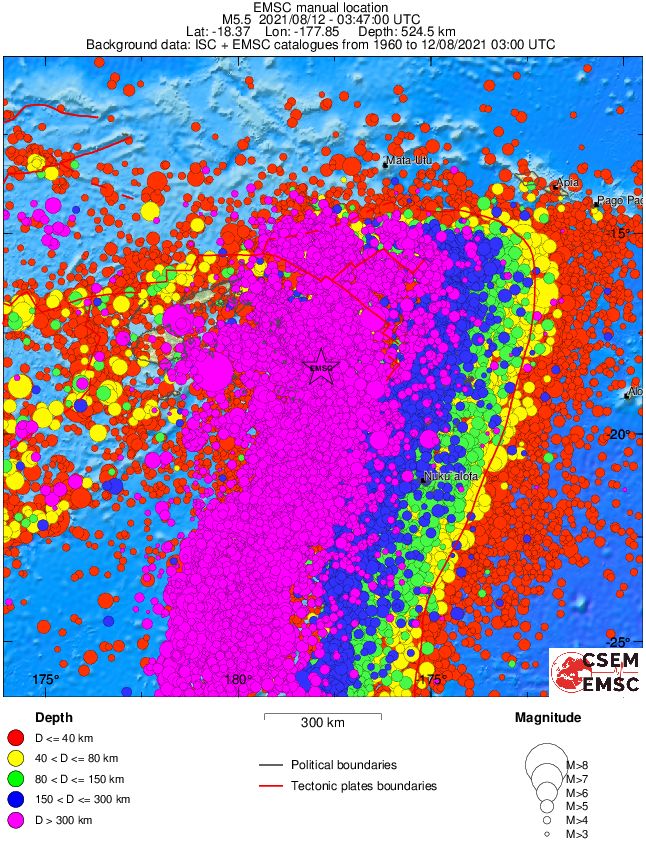 wide historical seismicity