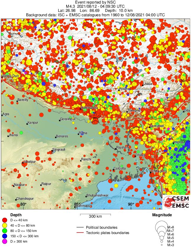 wide historical seismicity