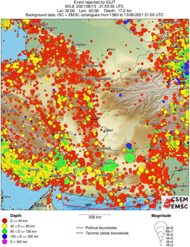 wide historical seismicity