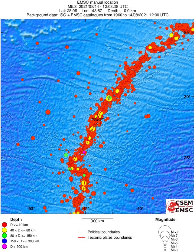 wide historical seismicity