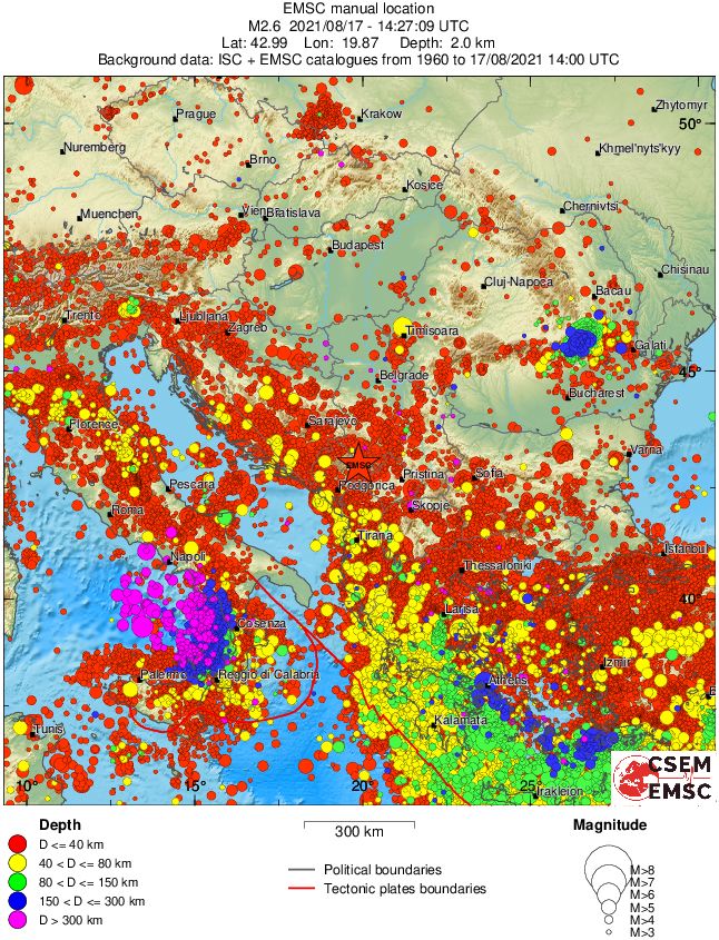 wide historical seismicity
